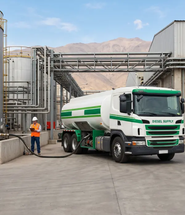 Planta industrial que requiere abastecimiento programado de diésel