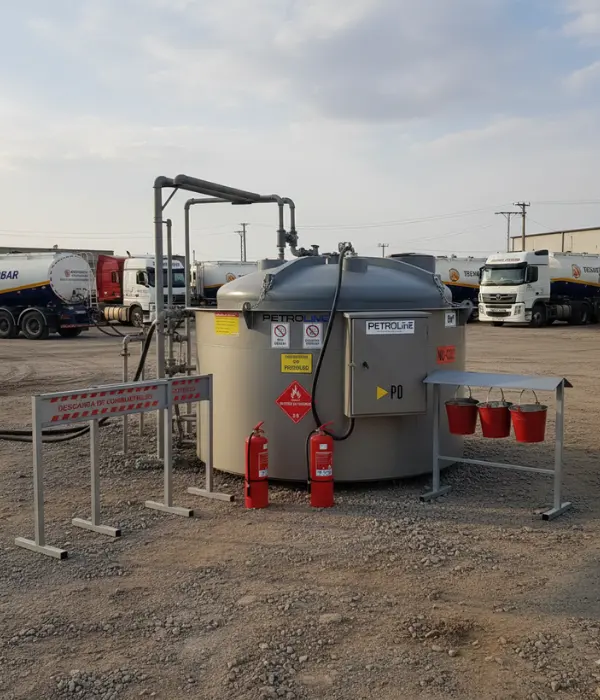 Estanques diésel estacionarios con contención y bomba eléctrica